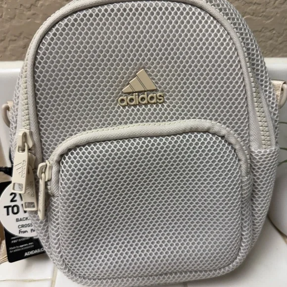 Adidas Alumina cream Mini Backpack or crossbody - Picture 3 of 10